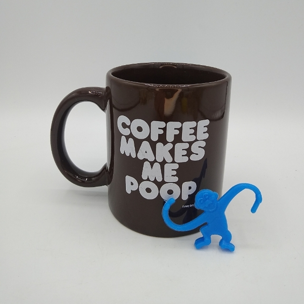 Funny Guy Mugs Coffee Makes Me Poop Brown Ceramic 11 oz Coffee Mug - Picture 1 of 6
